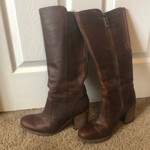 Timberland brown leather waterproof boots